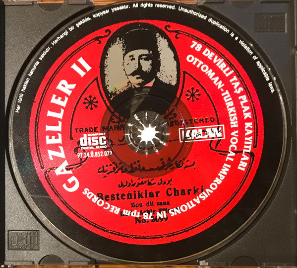 Various : Gazeller II (78 Devirli Taş Plak Kayıtları) = Ottoman-Turkish Vocal Improvisations (In 78 Rpm Records) (CD, Comp)