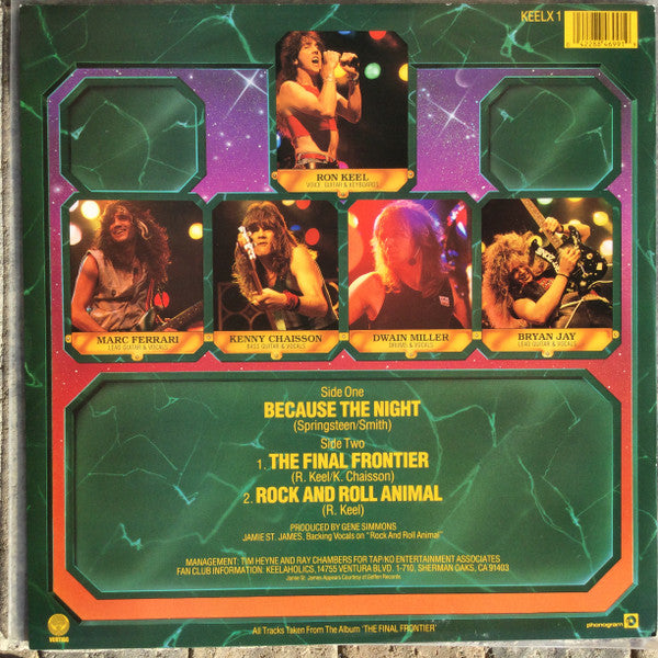 Keel : Because The Night (12", Single)