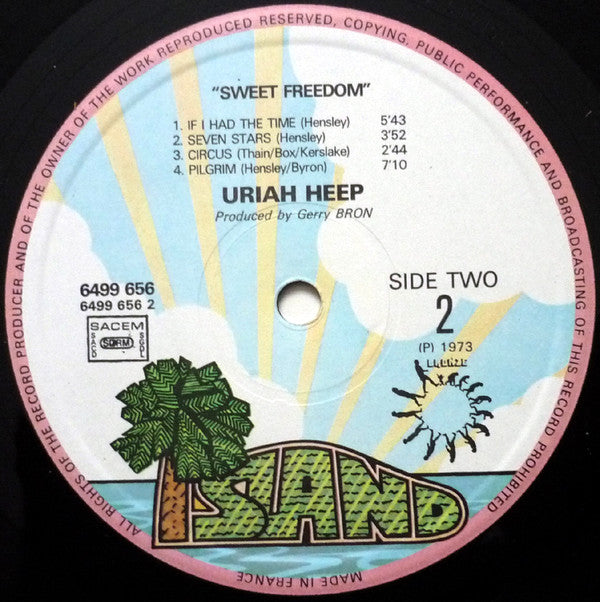 Uriah Heep : Sweet Freedom (LP, Album, Gat)