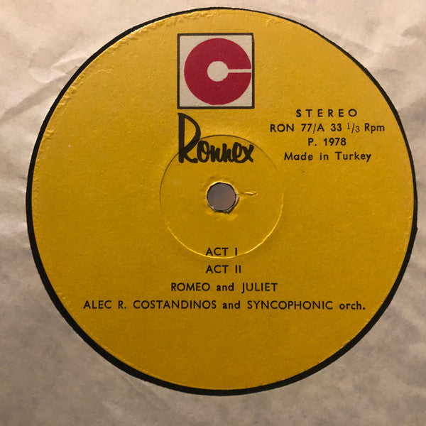 Alec R. Costandinos & The Syncophonic Orchestra : Romeo & Juliet (LP, Album)