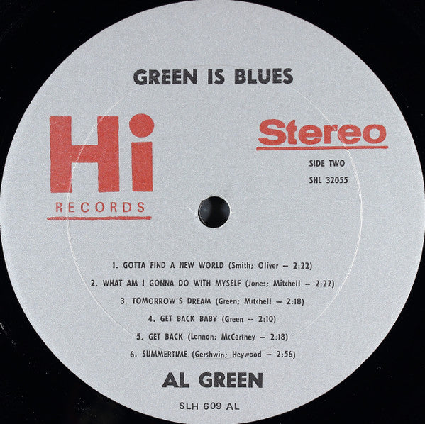 Al Green : Green Is Blues (LP, Album, RE, AL )