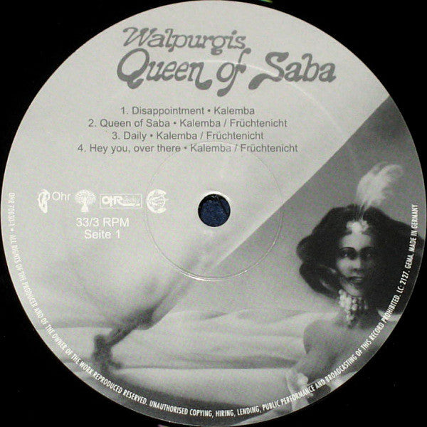 Walpurgis : Queen Of Saba (LP, Album, RE)