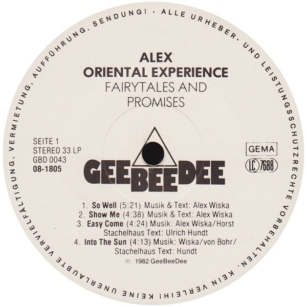 Alex Oriental Experience : Fairytales And Promises (LP, Album)