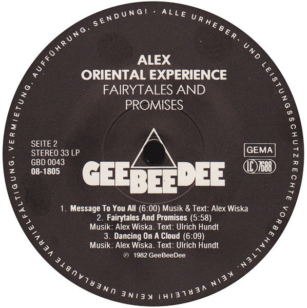 Alex Oriental Experience : Fairytales And Promises (LP, Album)