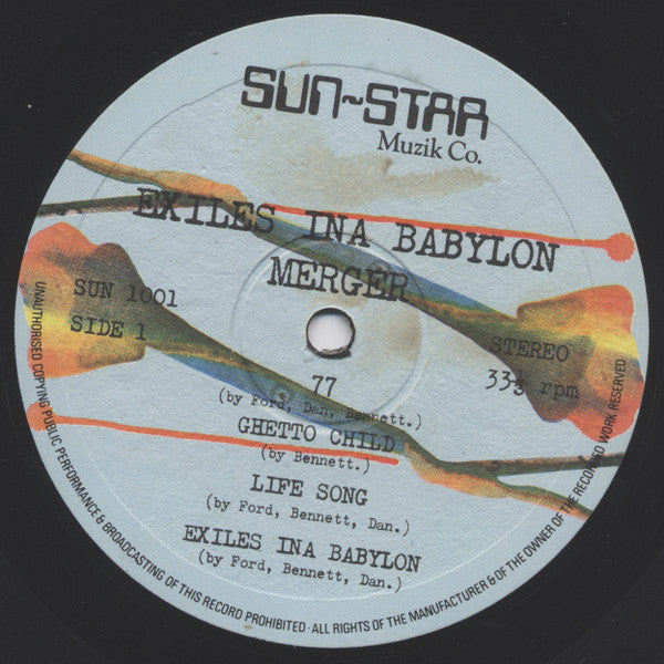 Merger (2) : Exiles In A Babylon (LP, Album, Gat)