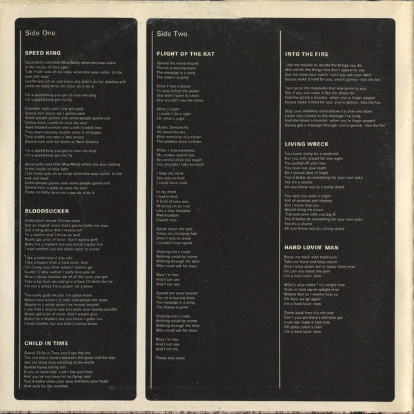 Deep Purple : In Rock (LP, Album, RE, RP, Gat)
