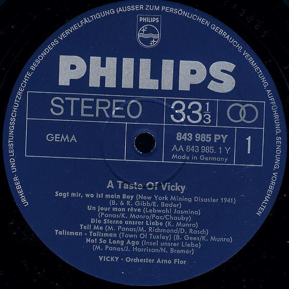 Vicky* : A Taste Of ... Vicky (LP, Album)