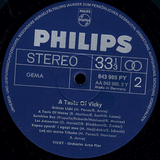 Vicky* : A Taste Of ... Vicky (LP, Album)