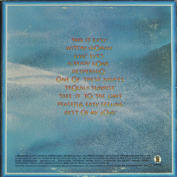 Eagles : Their Greatest Hits 1971-1975 (LP, Album, Comp, Emb)