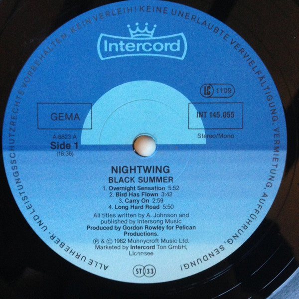 Nightwing : Black Summer (LP, Album)