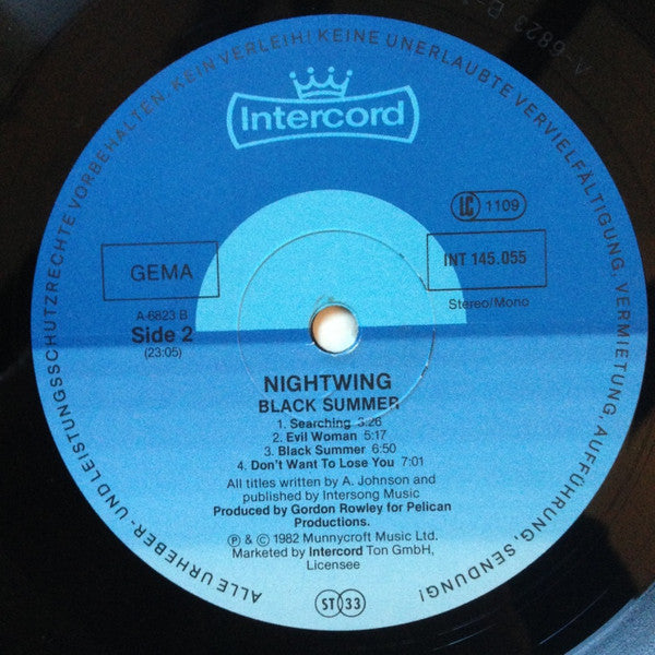 Nightwing : Black Summer (LP, Album)