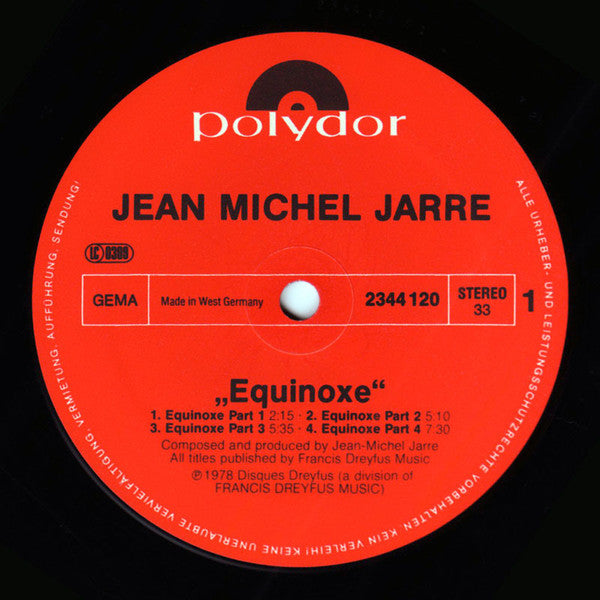 Jean-Michel Jarre : Equinoxe (LP, Album)