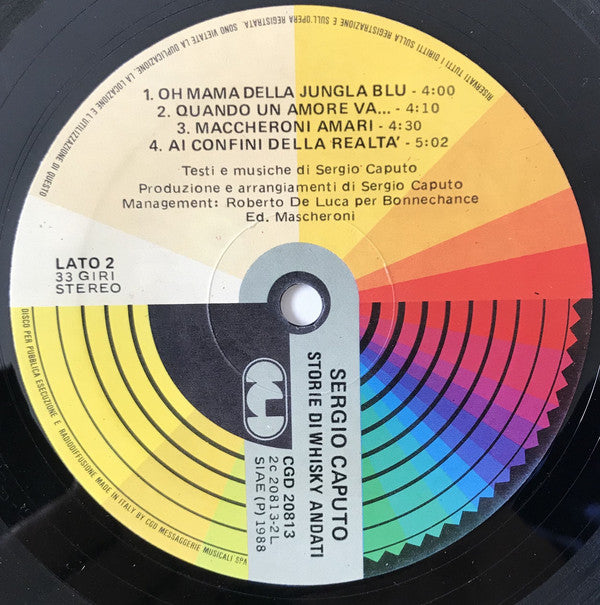 Sergio Caputo : Storie Di Whisky Andati (LP, Album)