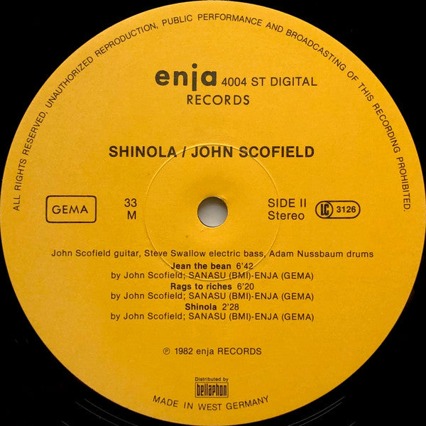 John Scofield : Shinola (LP, Album, Int)