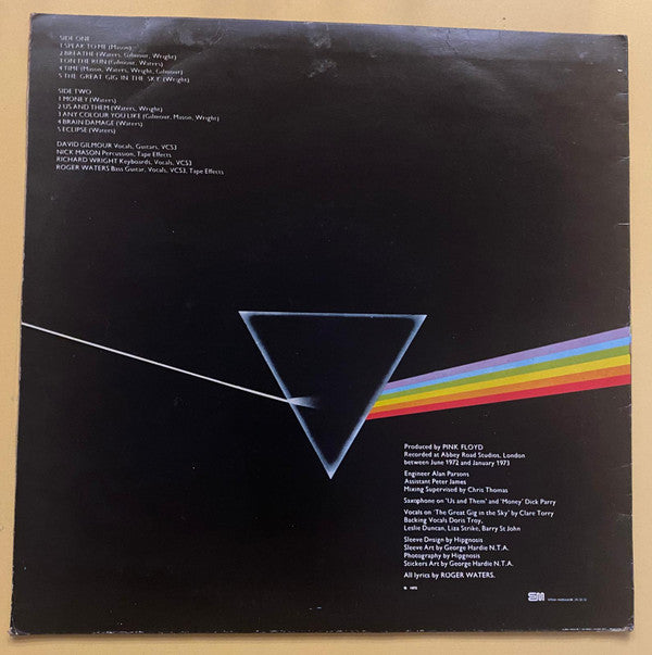 Pink Floyd : The Dark Side Of The Moon  (LP, Album, RE, RP)
