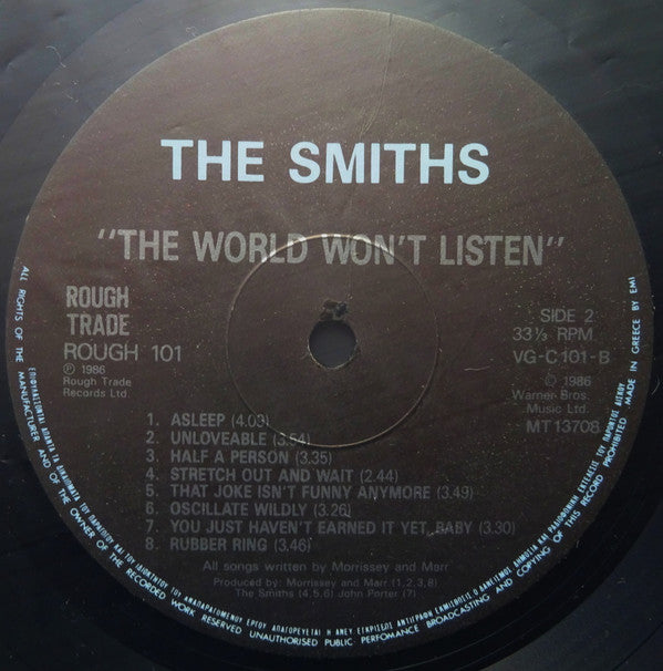 The Smiths : The World Won't Listen (LP, Comp)