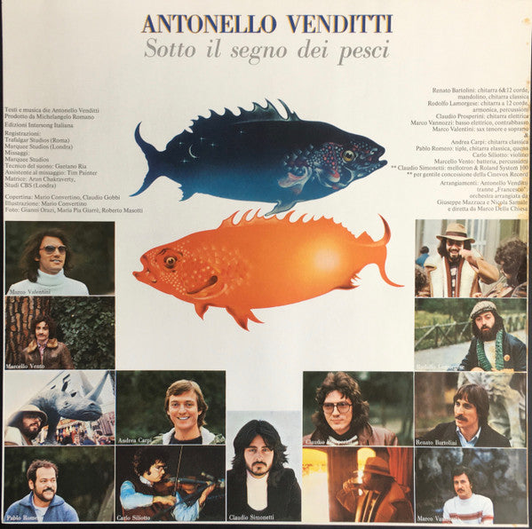 Antonello Venditti : Sotto Il Segno Dei Pesci (LP, Album)