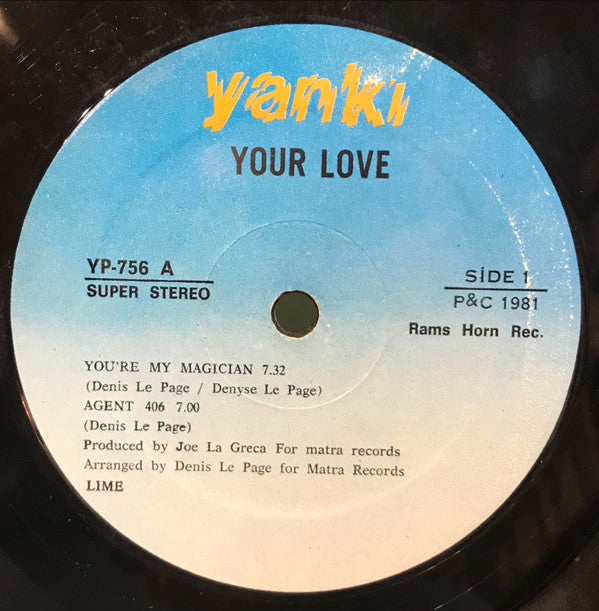 Lime (2) : Your Love (LP, Album)