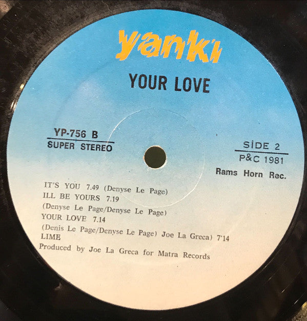 Lime (2) : Your Love (LP, Album)