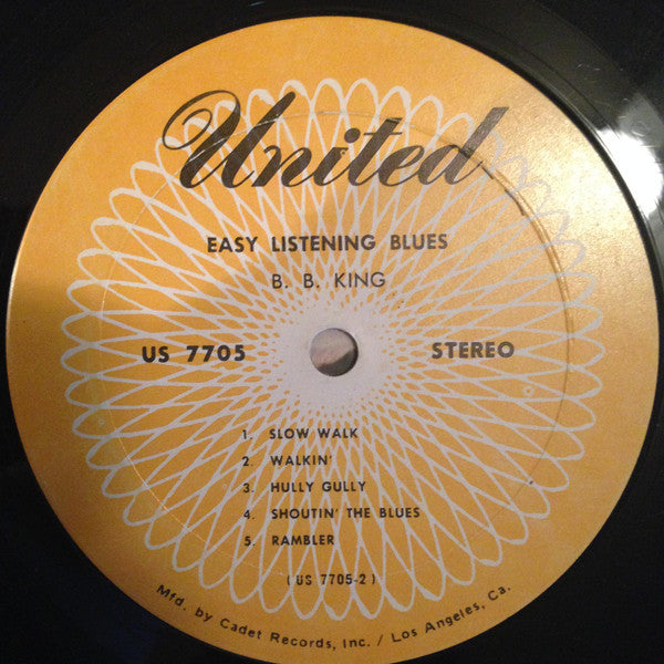 B.B. King : Easy Listening Blues (LP, RE)