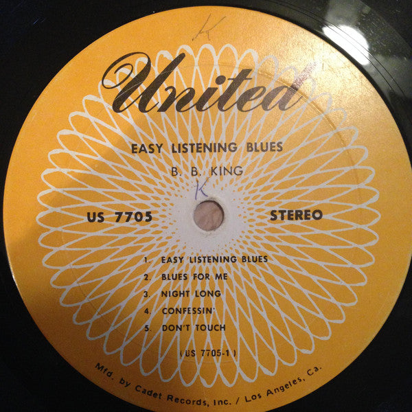 B.B. King : Easy Listening Blues (LP, RE)