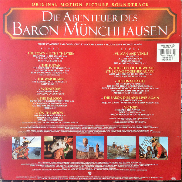 Michael Kamen : Die Abenteuer Des Baron Münchhausen Original Motion Picture Soundtrack (LP)