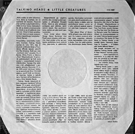 Talking Heads : Little Creatures (LP, Album)