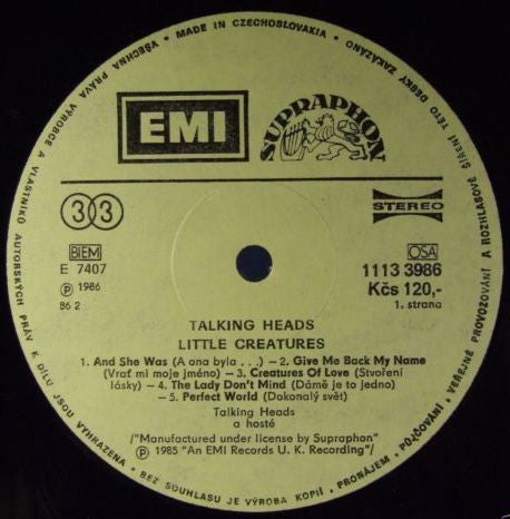 Talking Heads : Little Creatures (LP, Album)