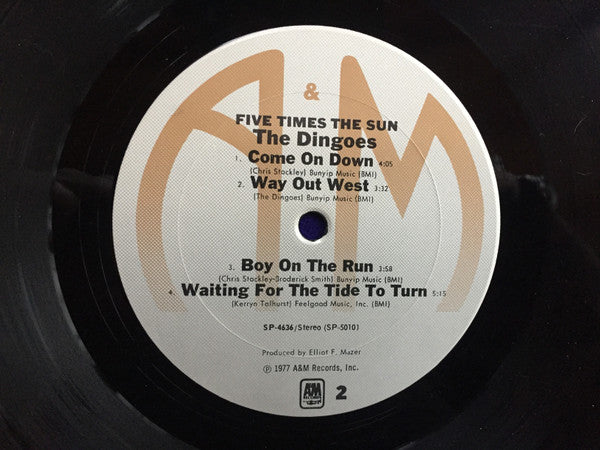 The Dingoes : Five Times The Sun (LP, Album)