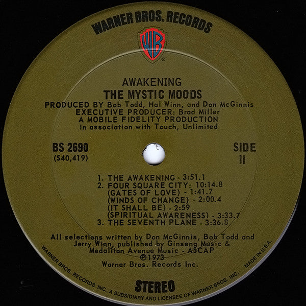 The Mystic Moods Orchestra : Awakening (LP, Album)