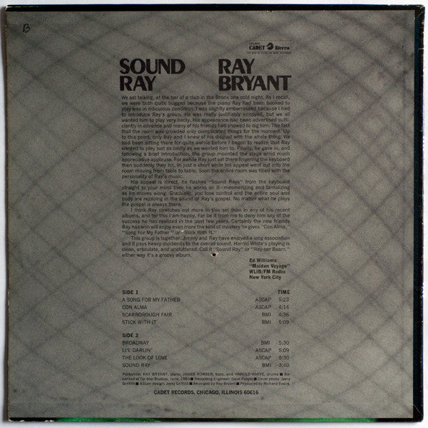 Ray Bryant : Sound Ray (LP, Album)