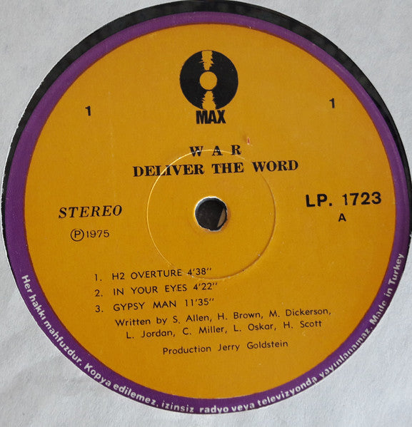 War : Deliver The Word (LP, Album)