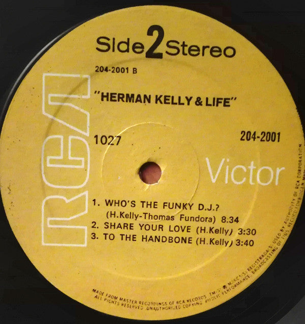 Herman Kelly & Life : Herman Kelly & Life (LP, Album)