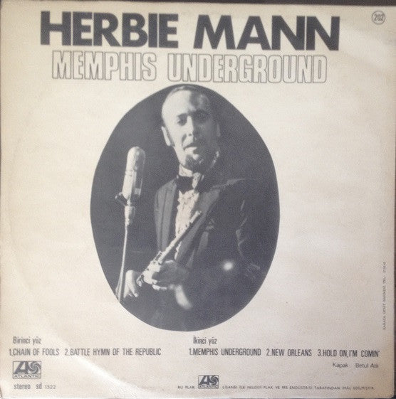 Herbie Mann : Memphis Underground (LP, Album)