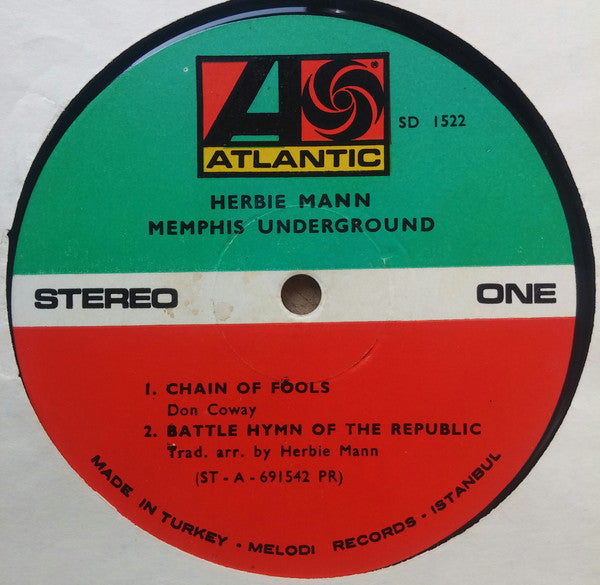 Herbie Mann : Memphis Underground (LP, Album)