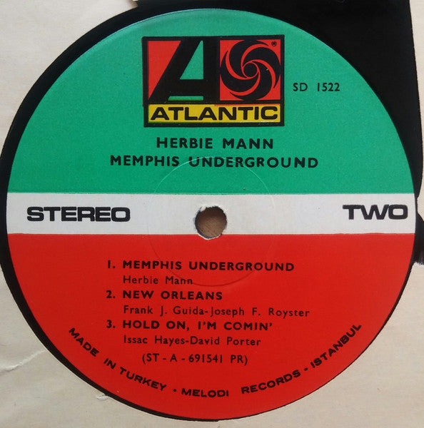 Herbie Mann : Memphis Underground (LP, Album)