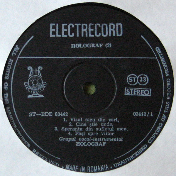 Holograf : III (LP, Album)