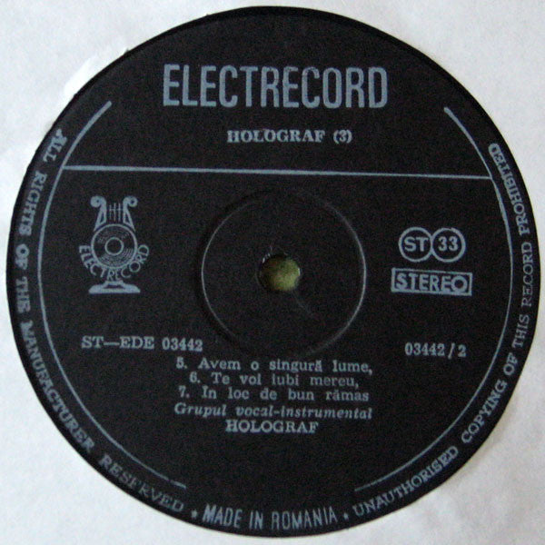 Holograf : III (LP, Album)