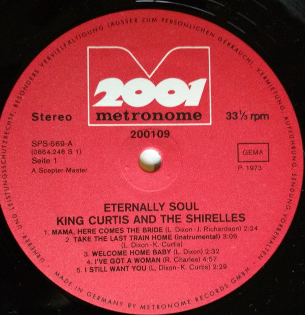 King Curtis And The Shirelles : Eternally, Soul (LP, Album, RE)
