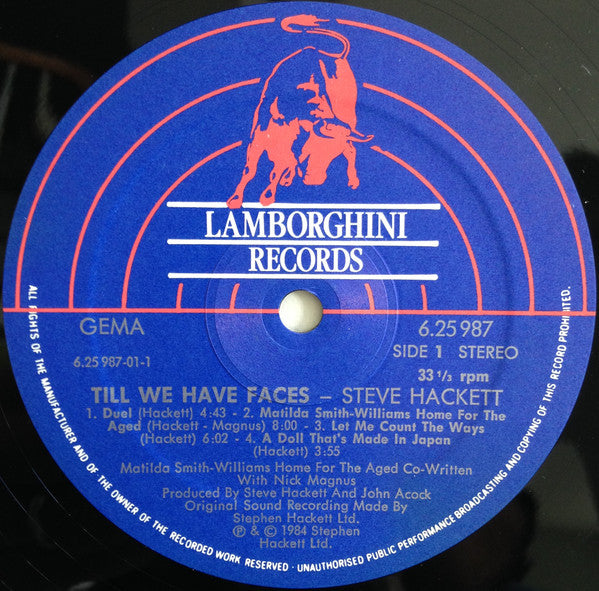 Steve Hackett : Till We Have Faces (LP, Album)