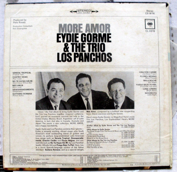 Eydie Gormé & Trio Los Panchos : More Amor (LP, Album)
