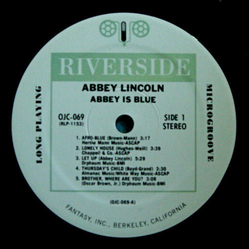 Abbey Lincoln : Abbey Is Blue (LP, Album, RE)