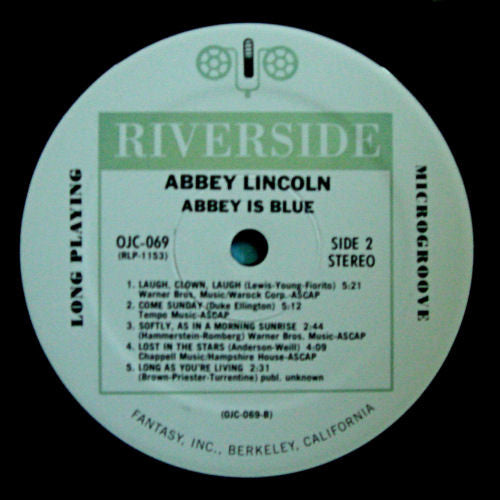 Abbey Lincoln : Abbey Is Blue (LP, Album, RE)