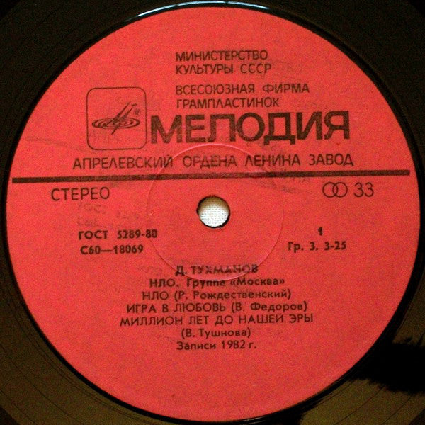 Давид Тухманов / Москва : Н.Л.О. (LP, Album, Lam)