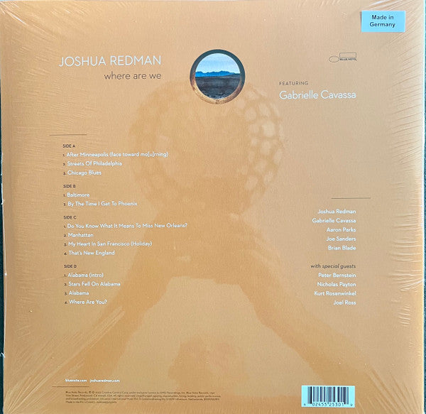 Joshua Redman Featuring Gabrielle Cavassa : Where Are We (2xLP, Album, Gat)