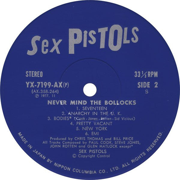 Sex Pistols : Never Mind The Bollocks Here's The Sex Pistols = 勝手にしやがれ (LP, Album)