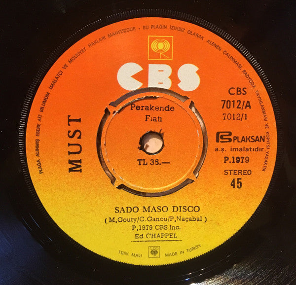 Must (2) : Sado Maso Disco (7", Single)