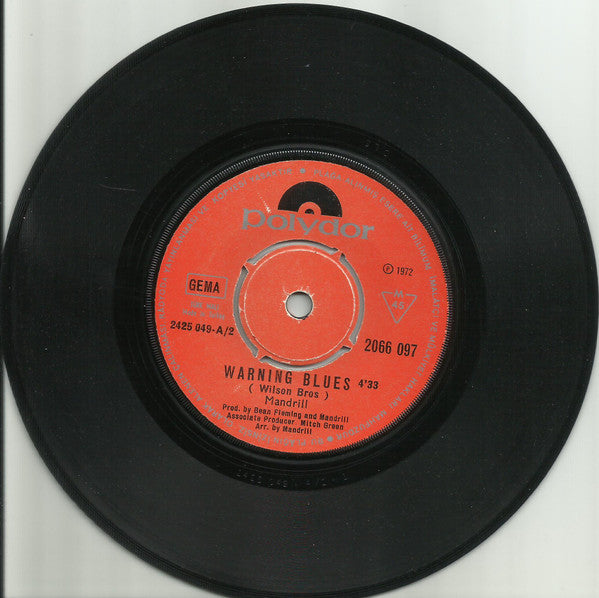 Mandrill : Mandrill / Warning Blues (7", Single)