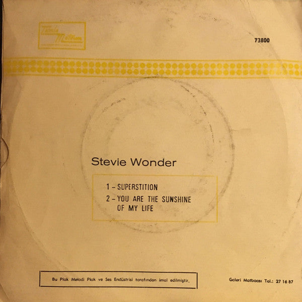 Stevie Wonder : Superstition (7", Single)