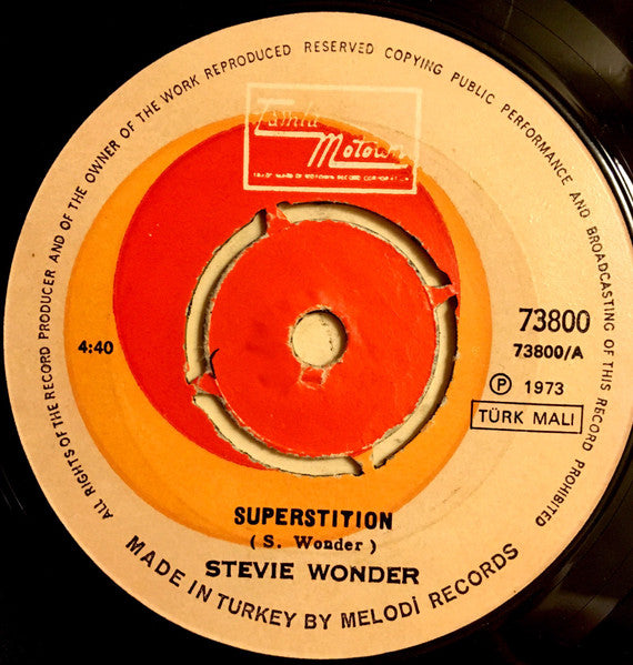 Stevie Wonder : Superstition (7", Single)